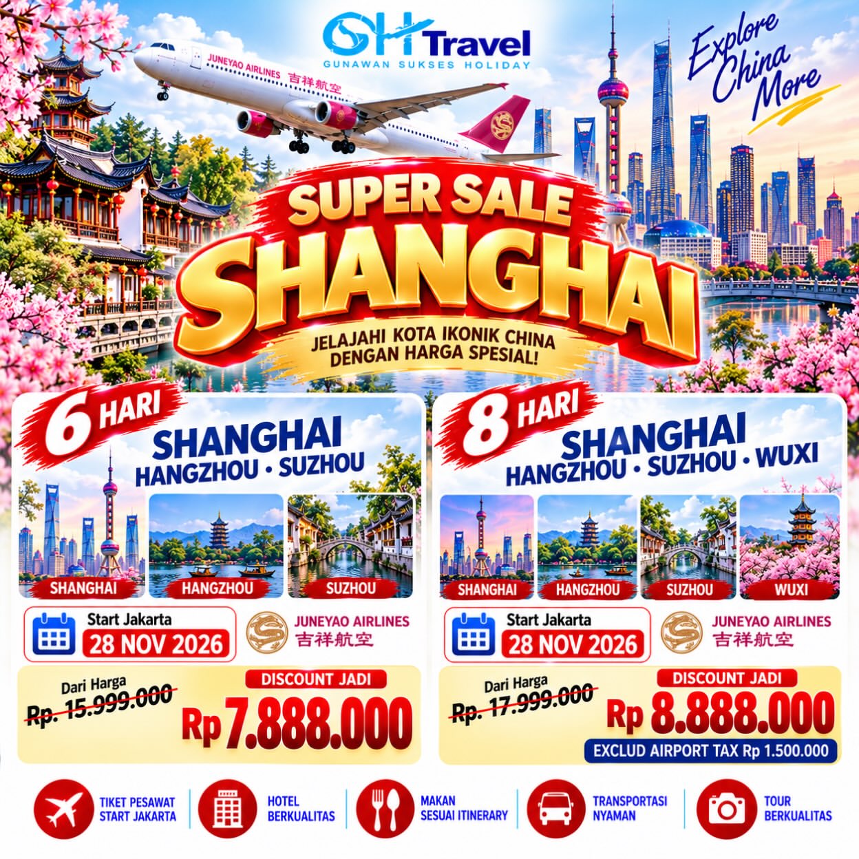 Poster resmi 6D Super Sale Shanghai, Hangzhou & Suzhou